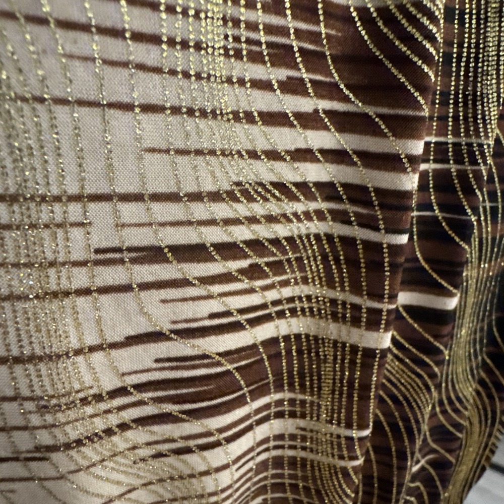 NWT Seven Islands Sleeveless maxi dress Womens S Brown Gold Animal Print Resort - Picture 9 of 16